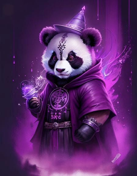 Panda Wizard Generated by AI