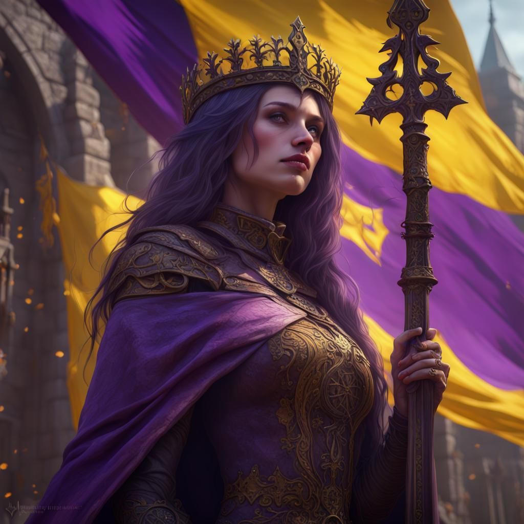 Medieval Necromancia Princess in Dark Fantasy Style