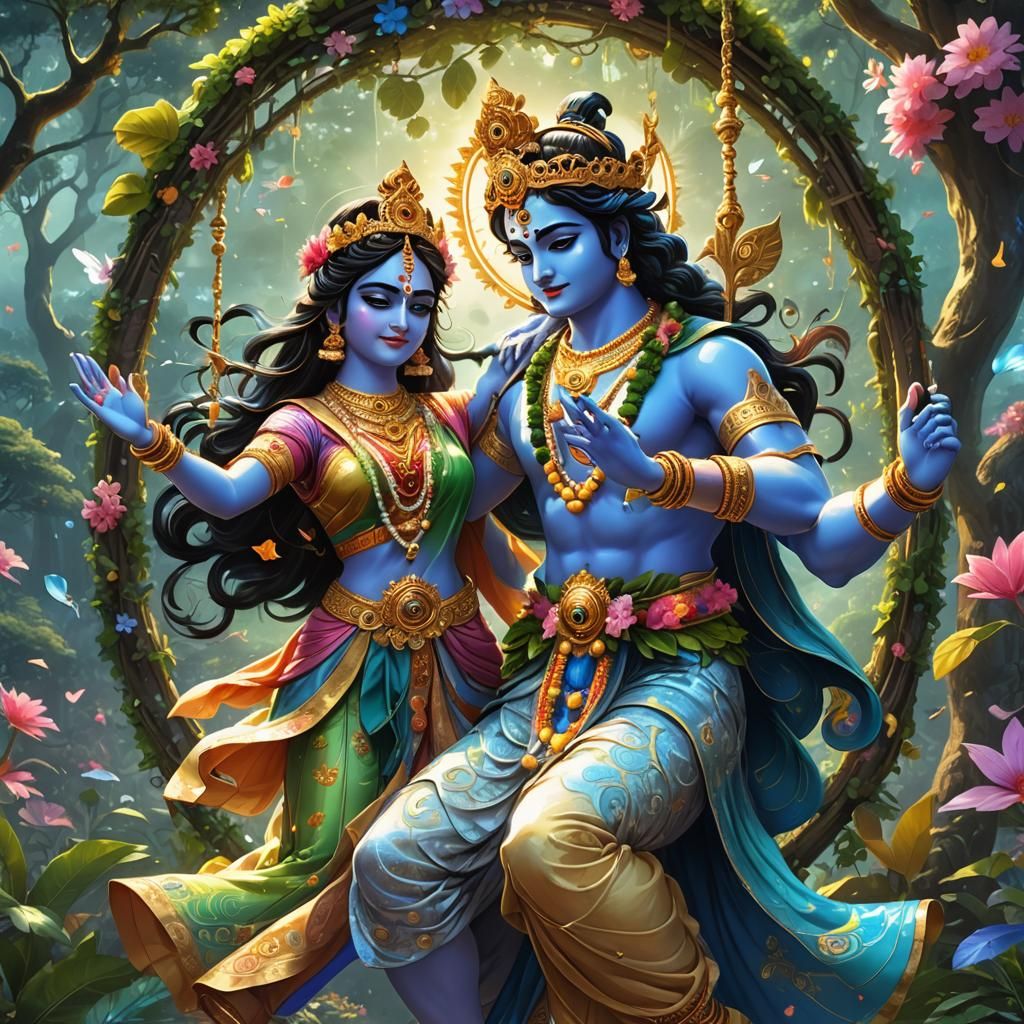 God krishna and Radha
