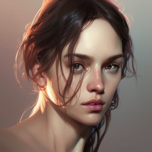 Mimir Portrait in Hyperdetailed Concept Art Style