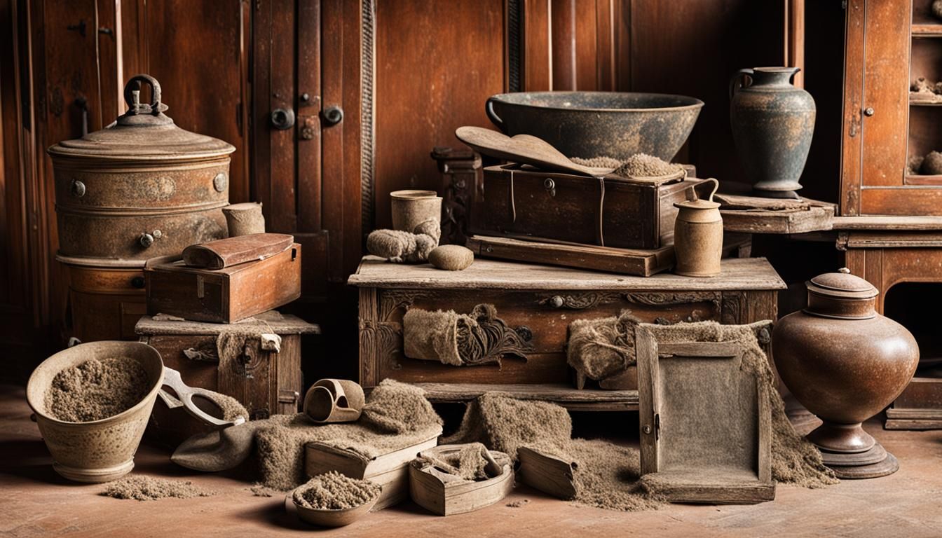 Dust-Covered Antique Objects: A Study in Neglect