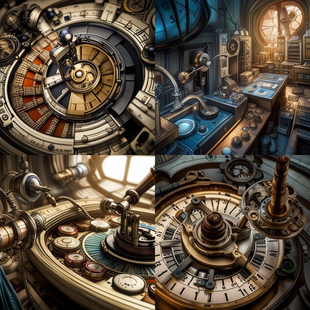 Wizard Controls Time in Hyperrealistic Laboratory