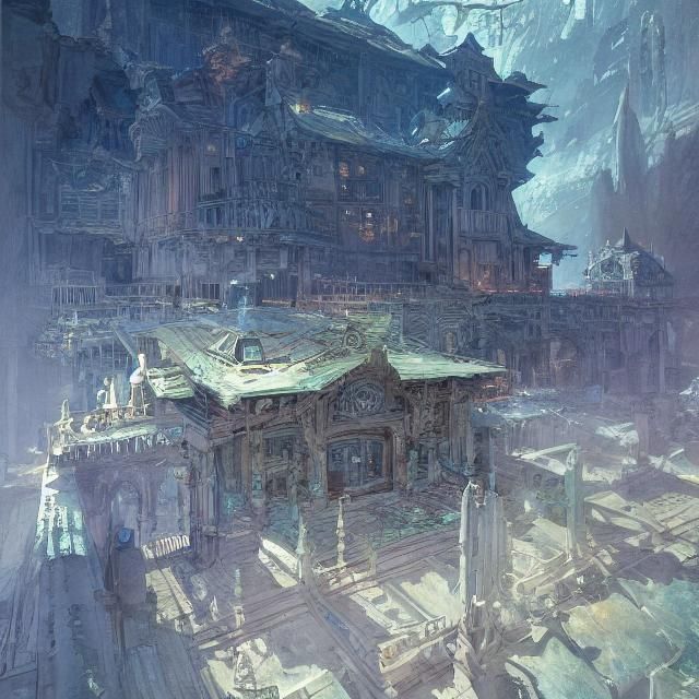 Watercolor Blueprints for D&D, Detailed Concept Art