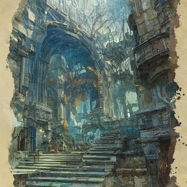 Watercolor Blueprints for Dungeons and Dragons, 8K