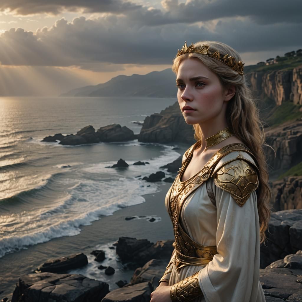 Princess Polyxena's Sacrifice: A Hyperrealistic Greek Traged...