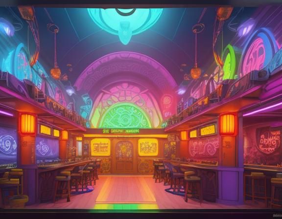 Pixar Goblins Enjoying Cocktails in Fantasy Bar