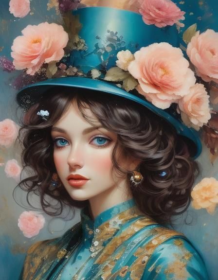 Glowing Peonies with Deep Shadows and Chiaroscuro