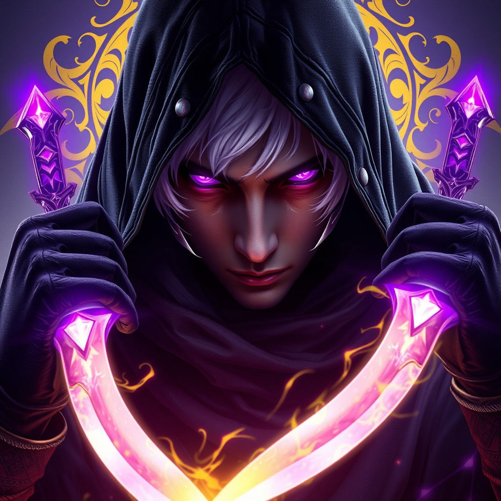 Ethereal Soulknife Rogue in Art Nouveau Style