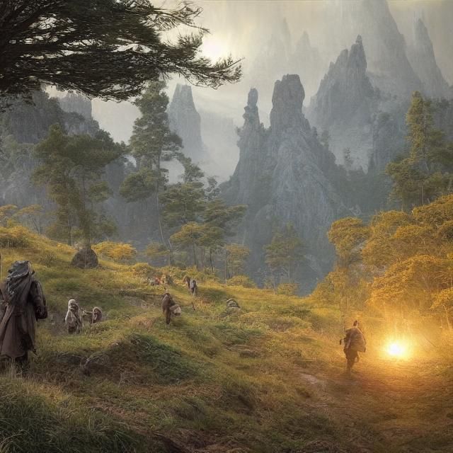 Middle Earth Journey in Unreal Engine Style