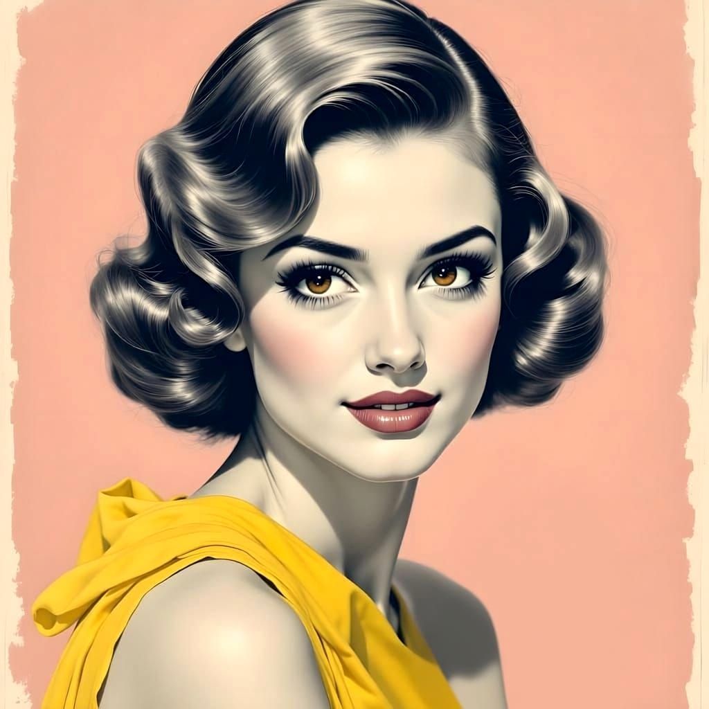 6th Place -🏆 A vintage pink-tinted portrait photograph of a...