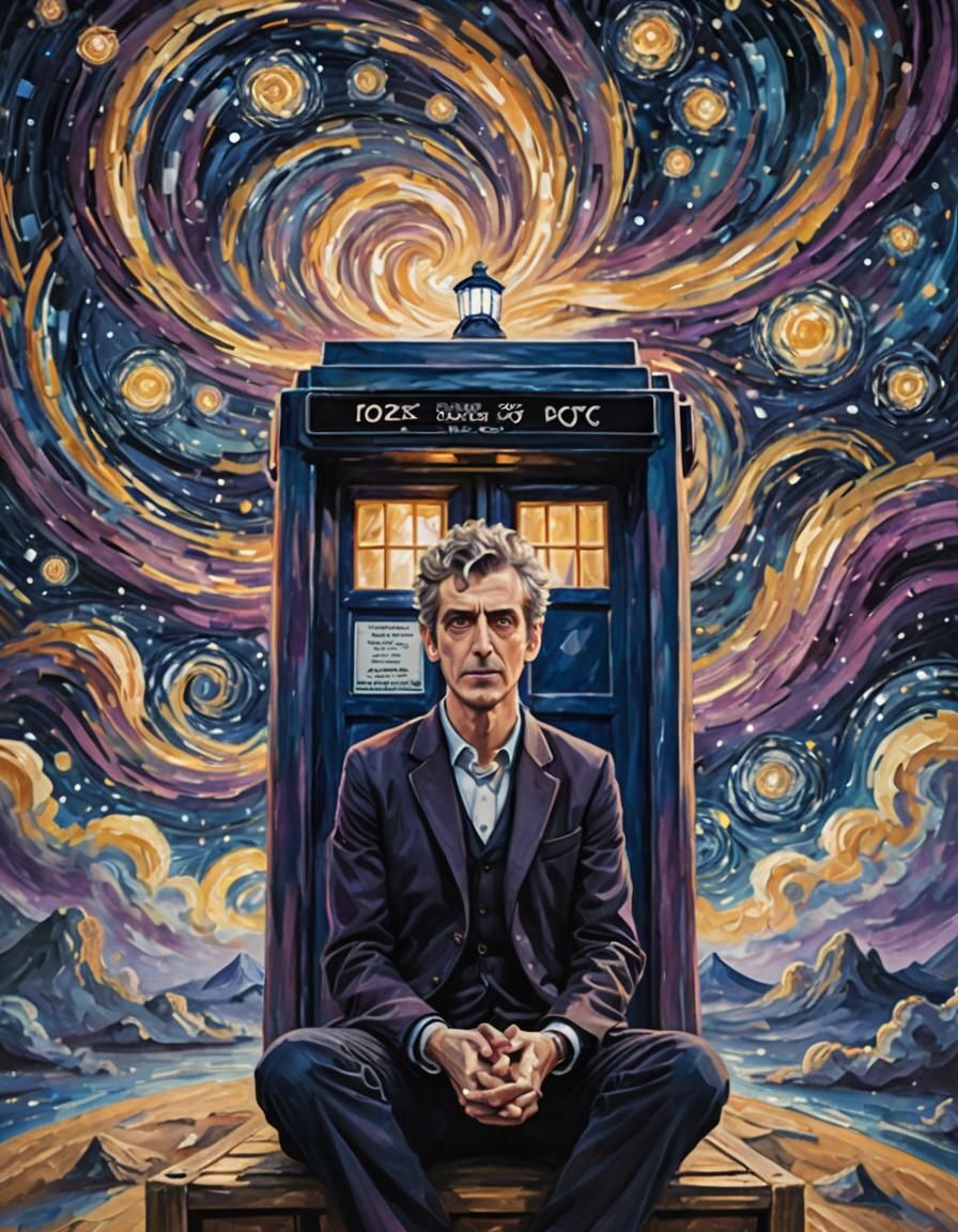 Doctor Who Meditates: Impressionist Starry Night