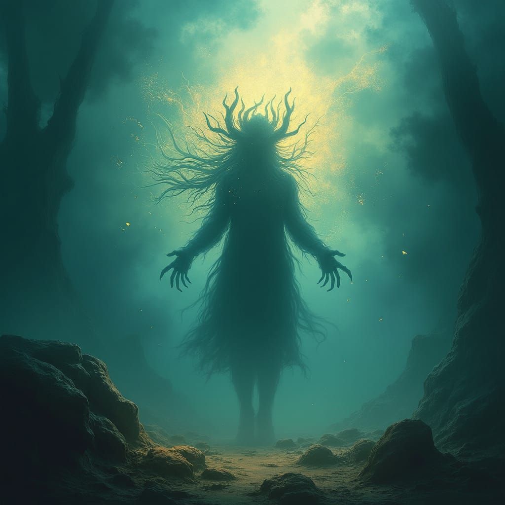 Ethereal Bengal Apparition in Mystical Realism Style