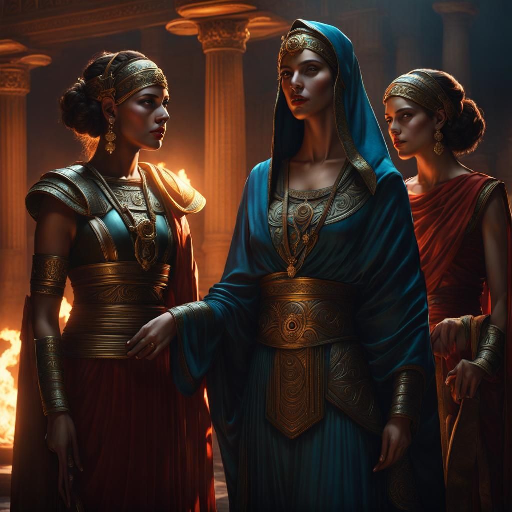 Moirai Sisters of Fate in Greek Drama