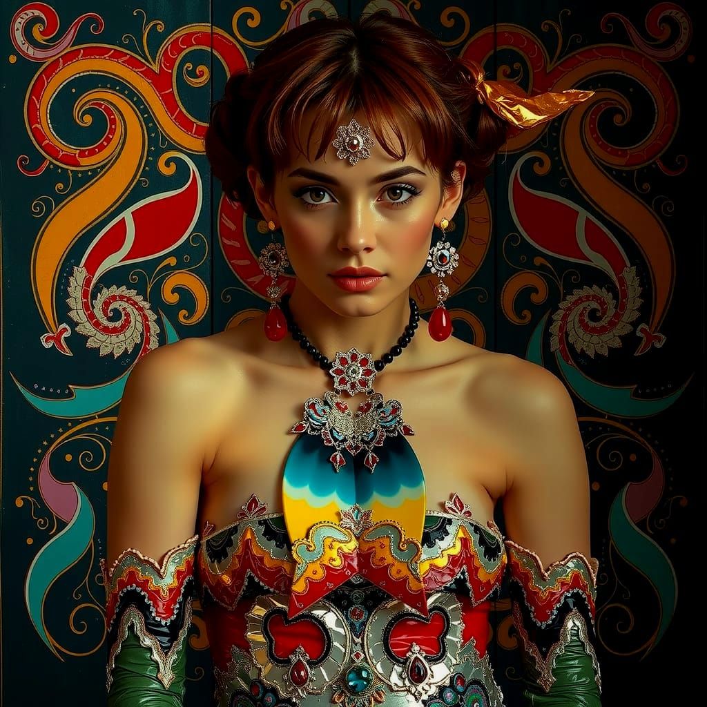 Abstract Gelato Colors With Bold Stripes