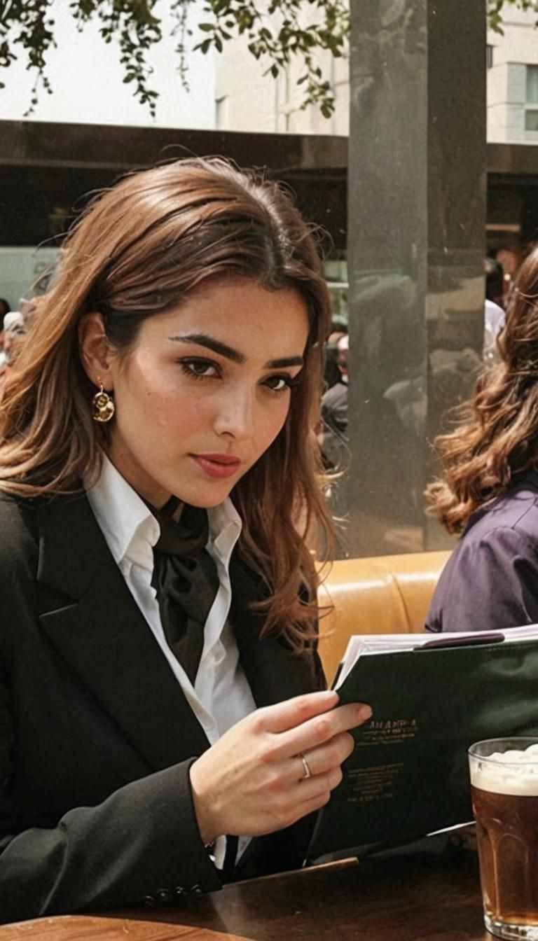 Elegant Turkish Woman in Preppy Business Attire