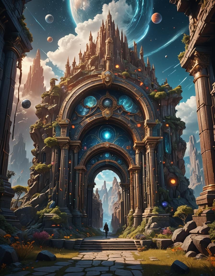 Celestial Portal to a Magical Universe: 8K Resolution