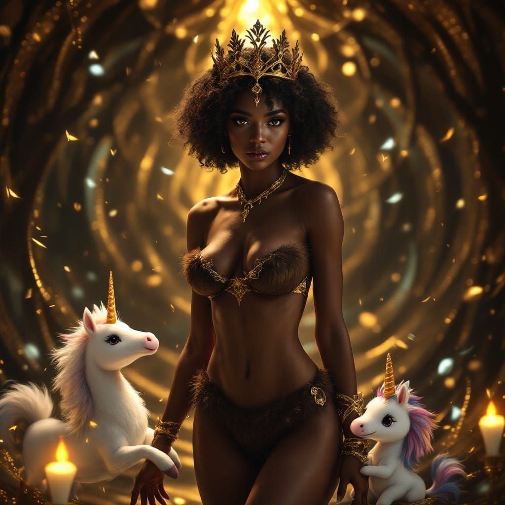 Ethereal Fantasy Thief in Majestic Gold Tiara