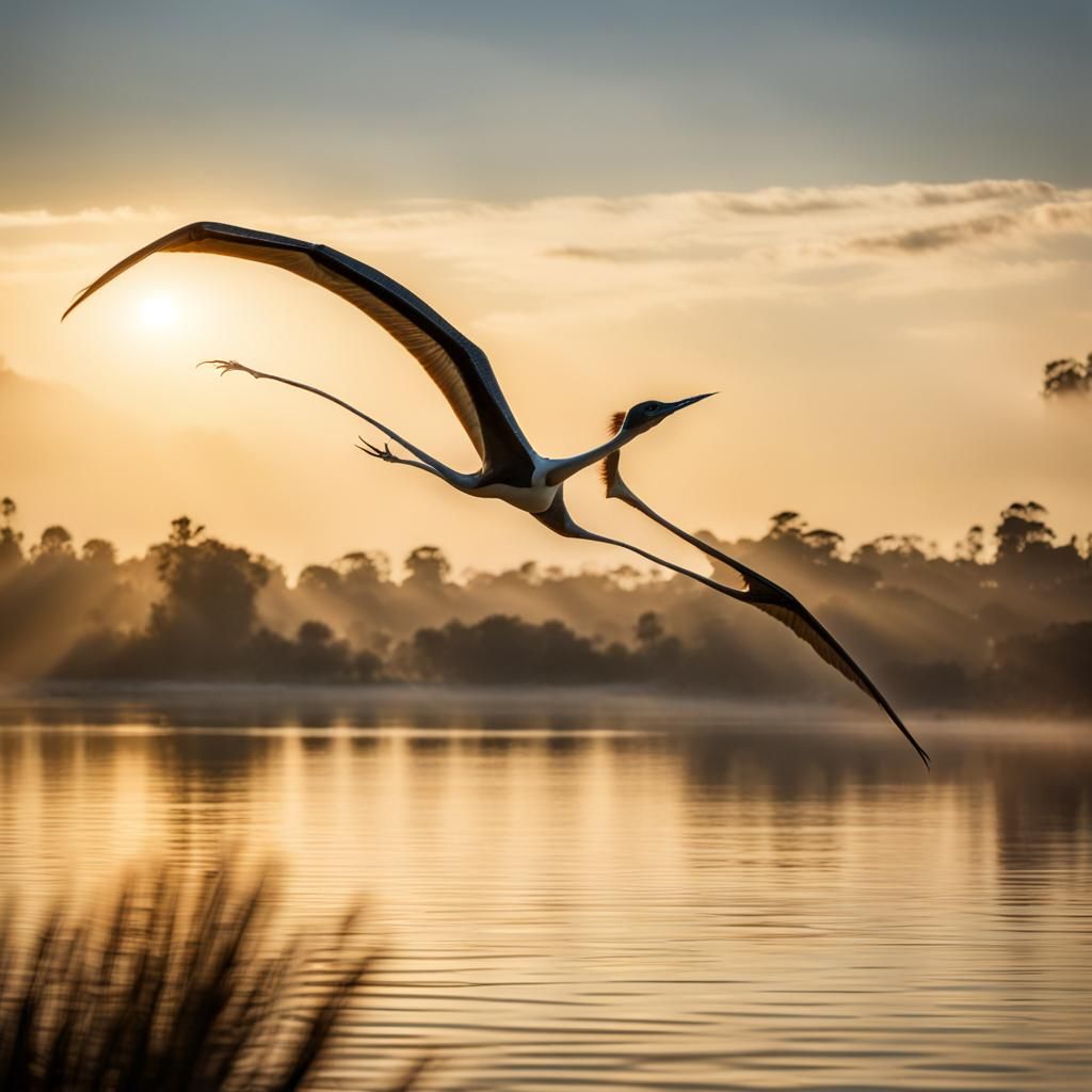 Quetzalcoatlus in Flight: Wildlife Photography