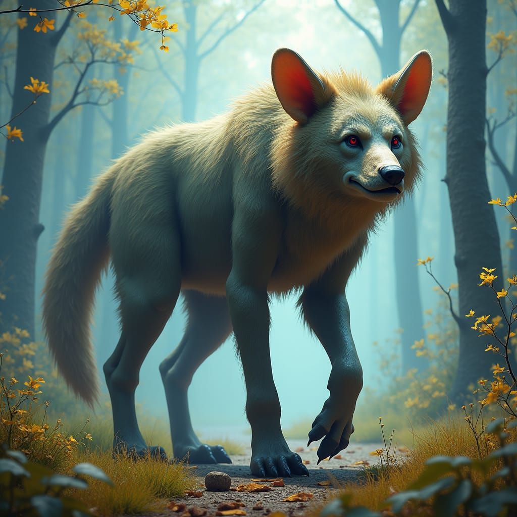 Hybrid Creature in a Mystical Realm