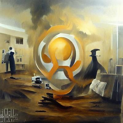 SCP Foundation Object in Oil Painting Style