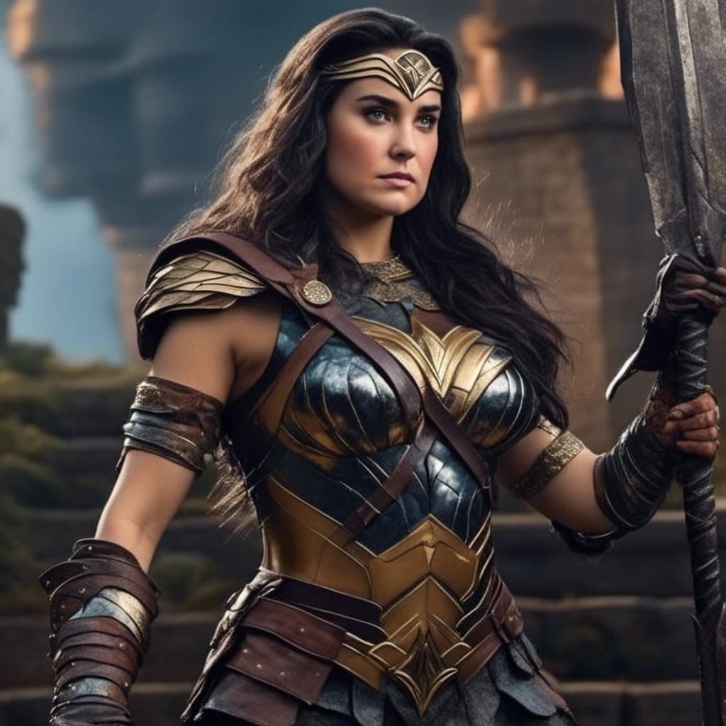 Xena Warrior Princess in Detailed Fantasy Art