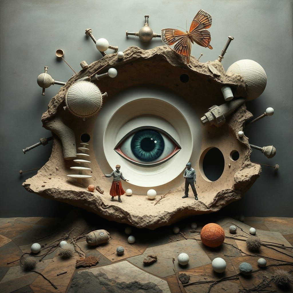 Surreal Harmony in Balance of Chaos