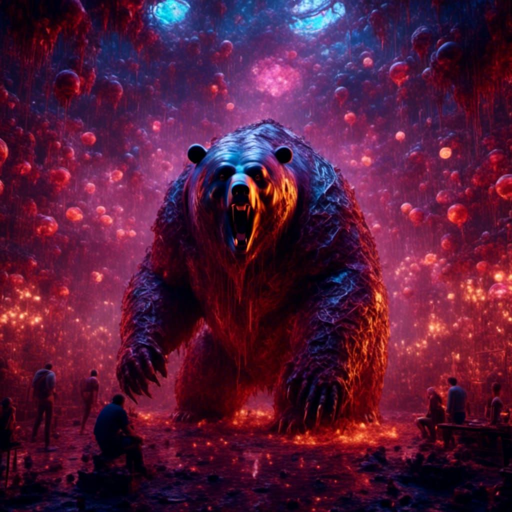 Mammoth College Fight Song in Detailed Matte Painting Style