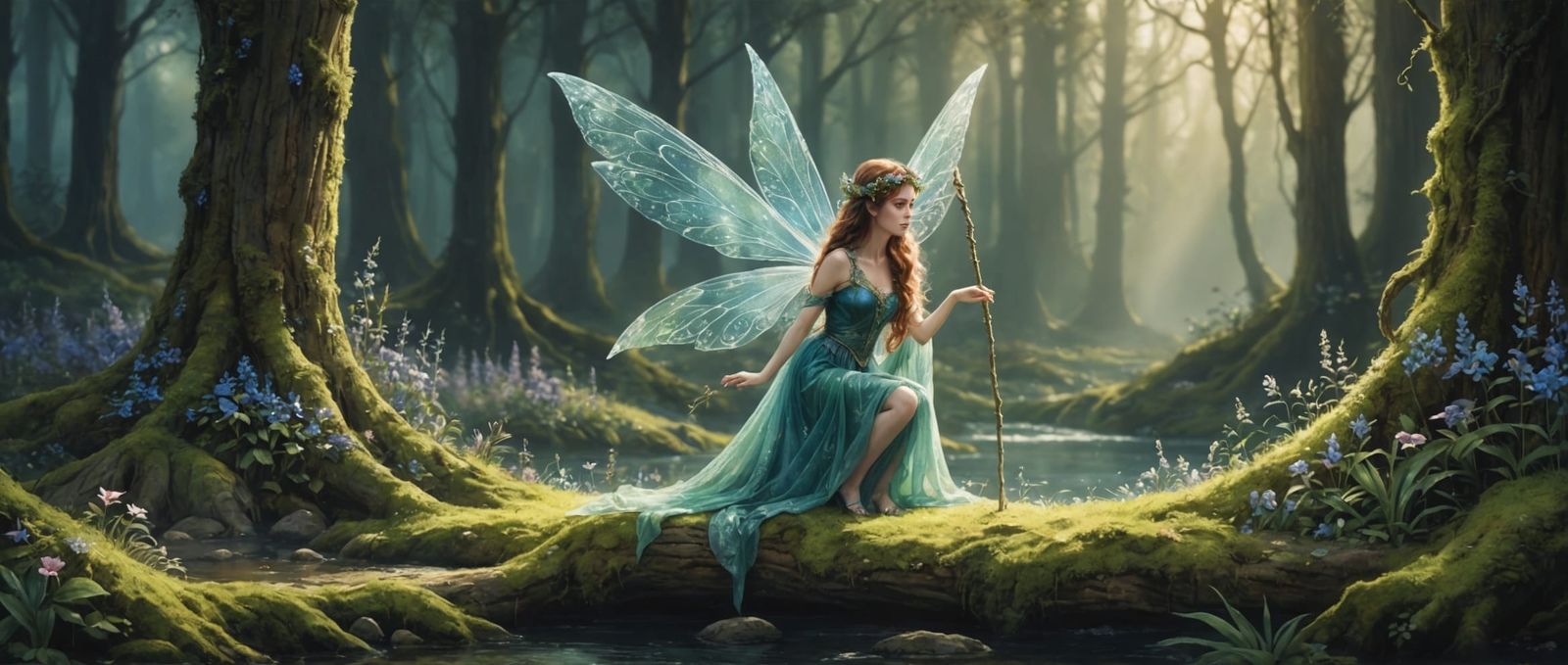 Fairycore Wonders: A Mysterious Cel-Shaded Fairy Tale