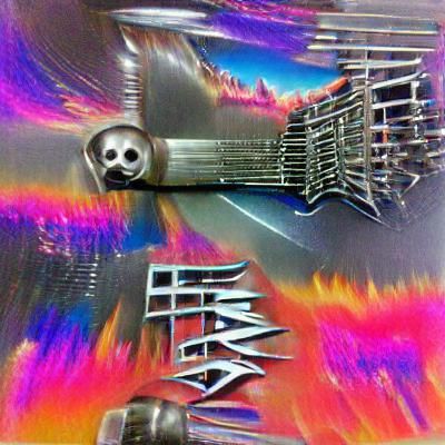 Fiery Skull Illustration on Black Background