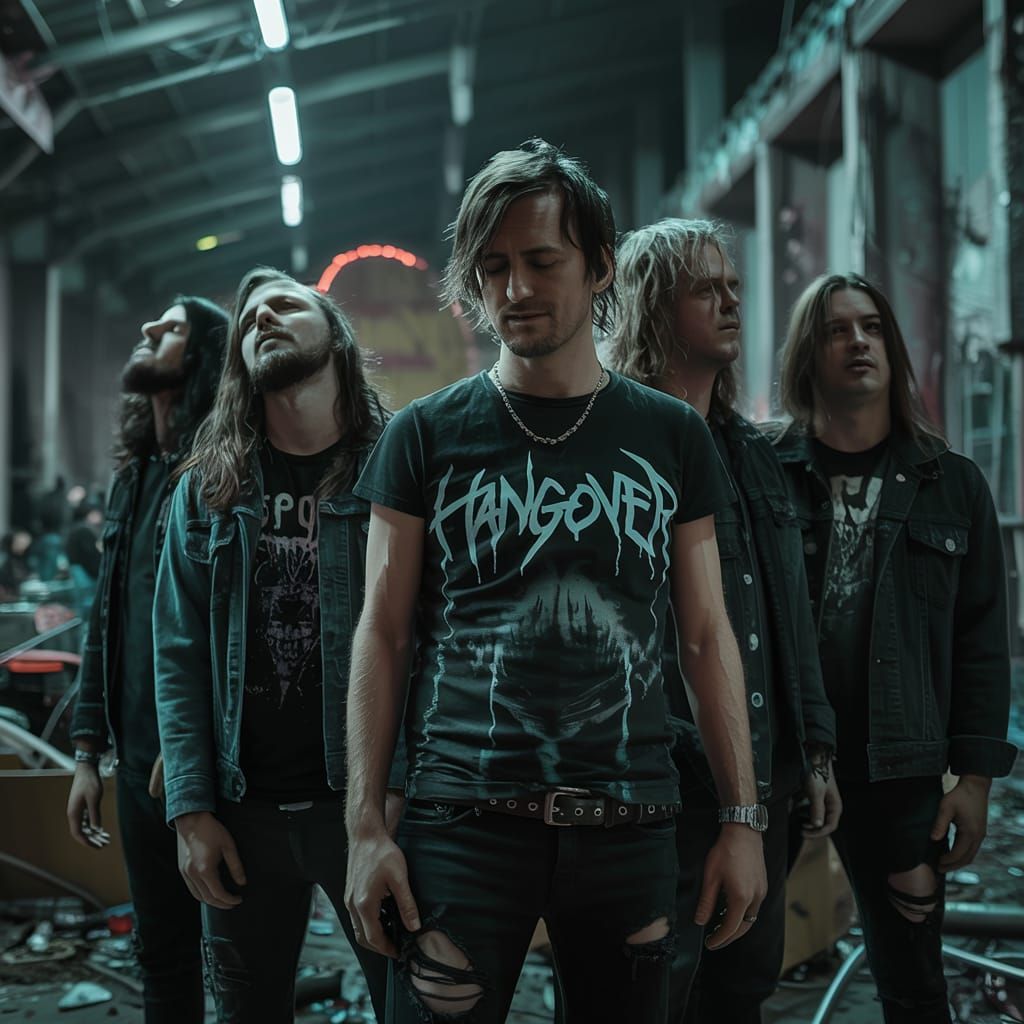 Grungy Album Cover for Thrash Metal Band