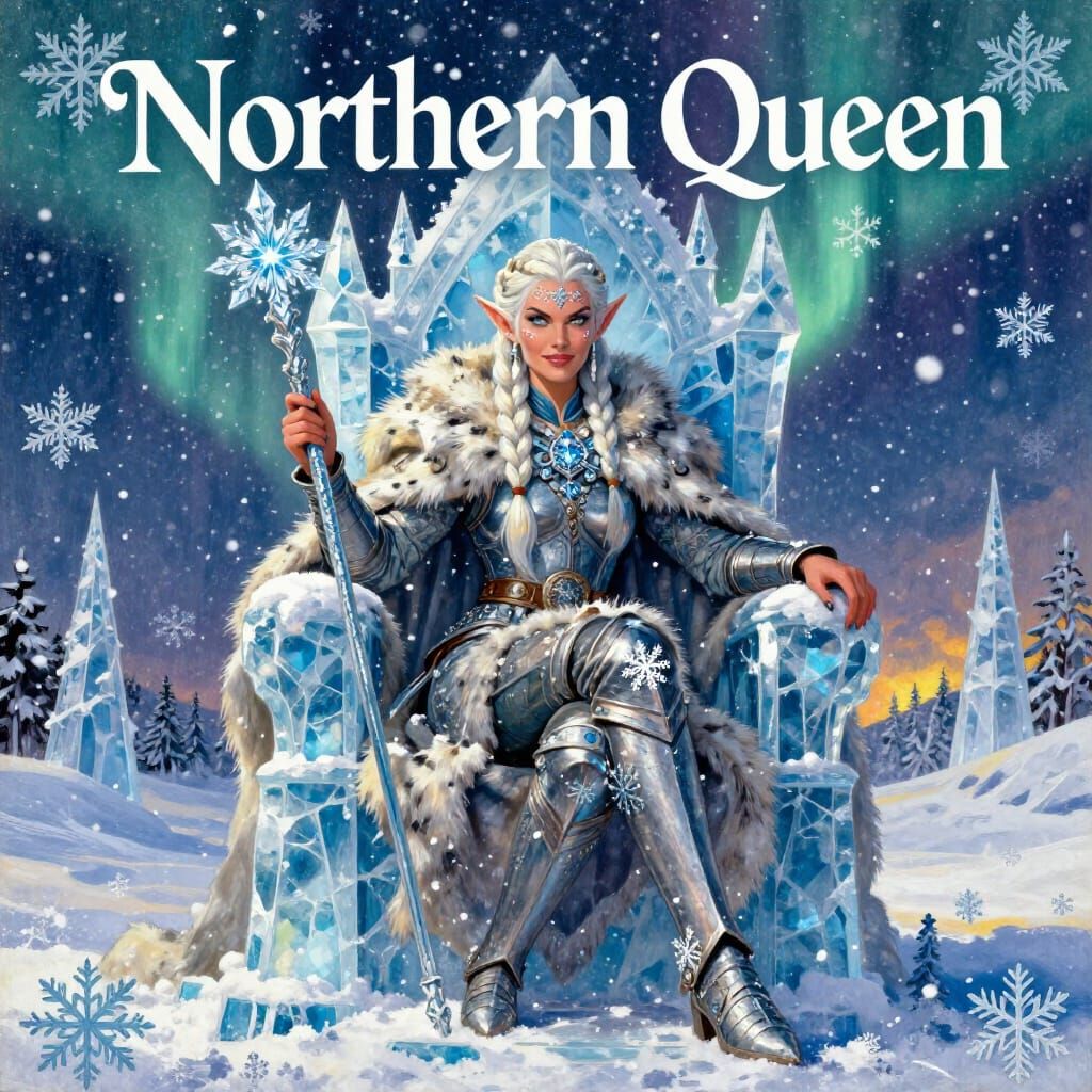 Northern Queen 1958 Pulp Book Cover Art