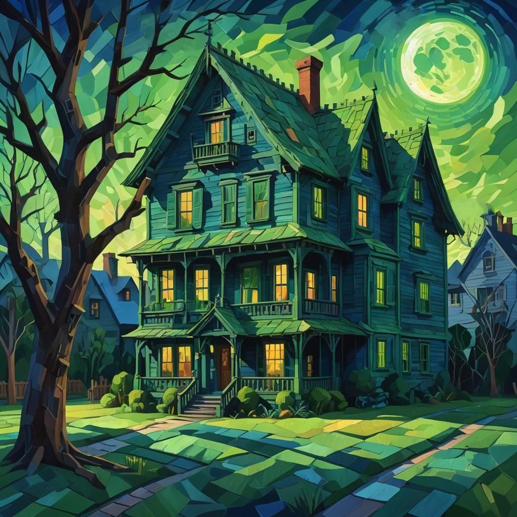 Small Haunted House with a Ghost