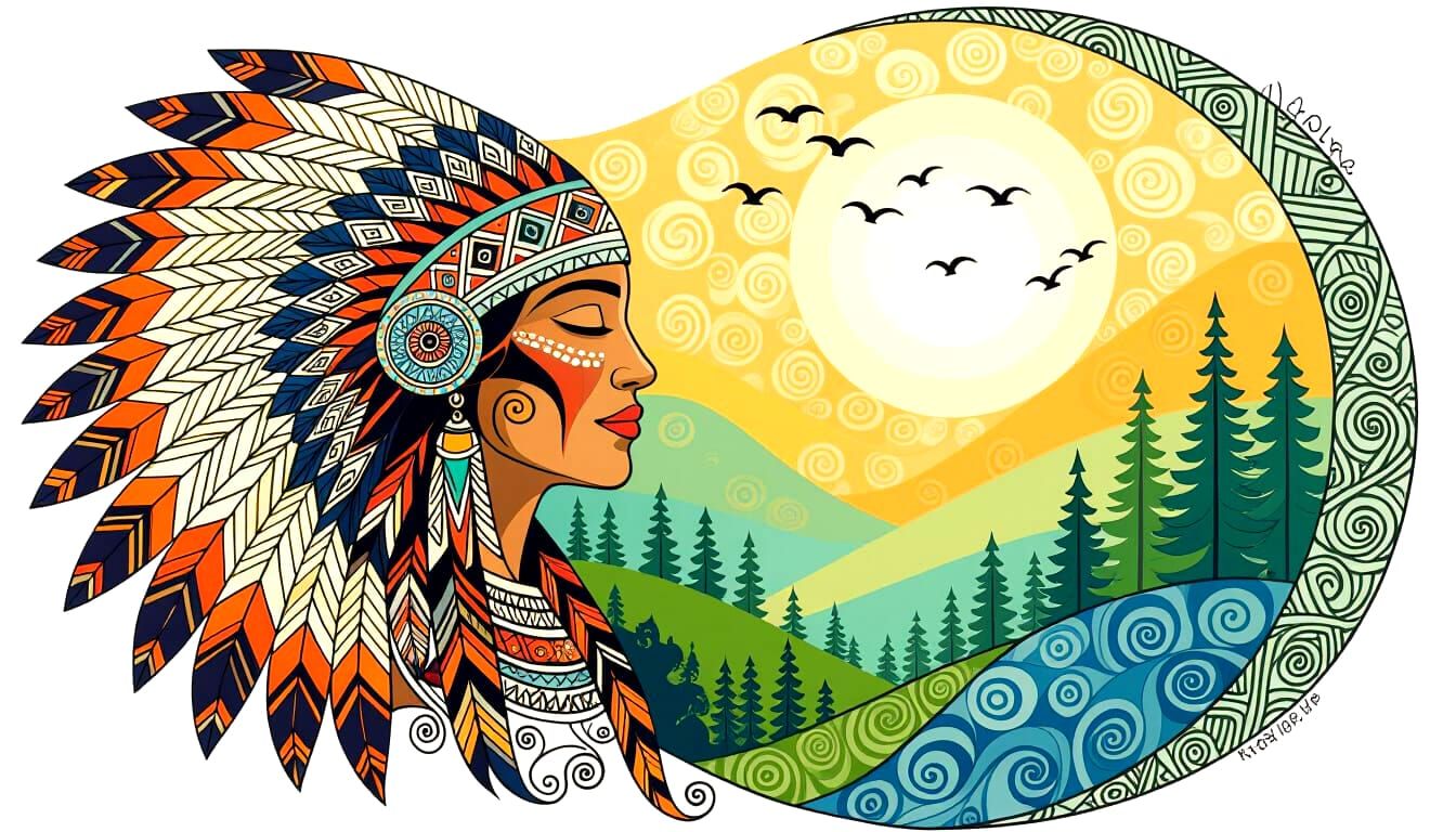 Aboriginal Zentangle Art Inspired by Kinkade