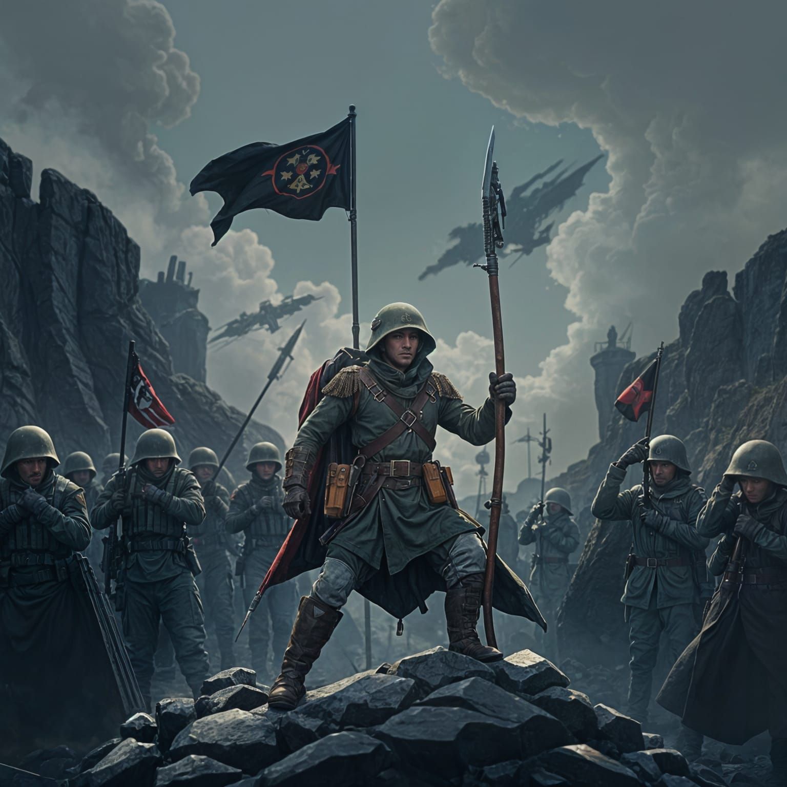 Soldier of Fortune in a Futuristic Setting