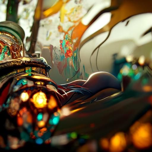 Detailed Concept Art in Art Nouveau Style