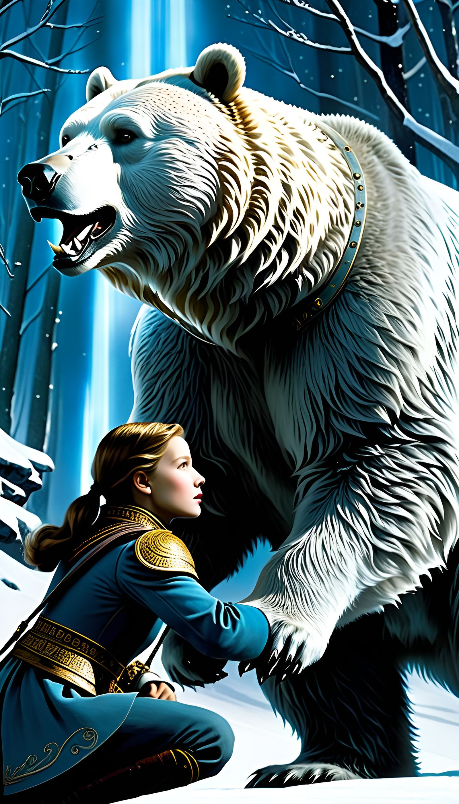 Lyra Belacqua and Iorek Byrnison III