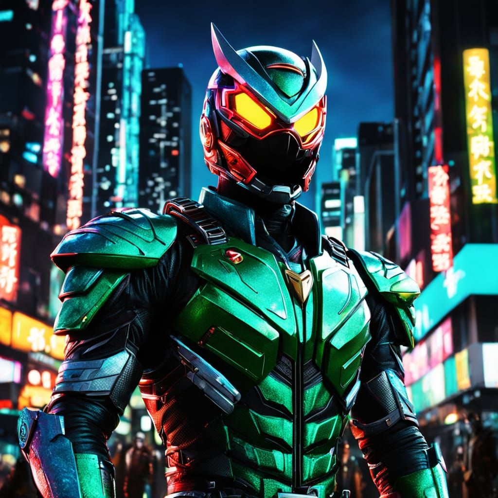 Dynamic Kamen Rider Superhero Image