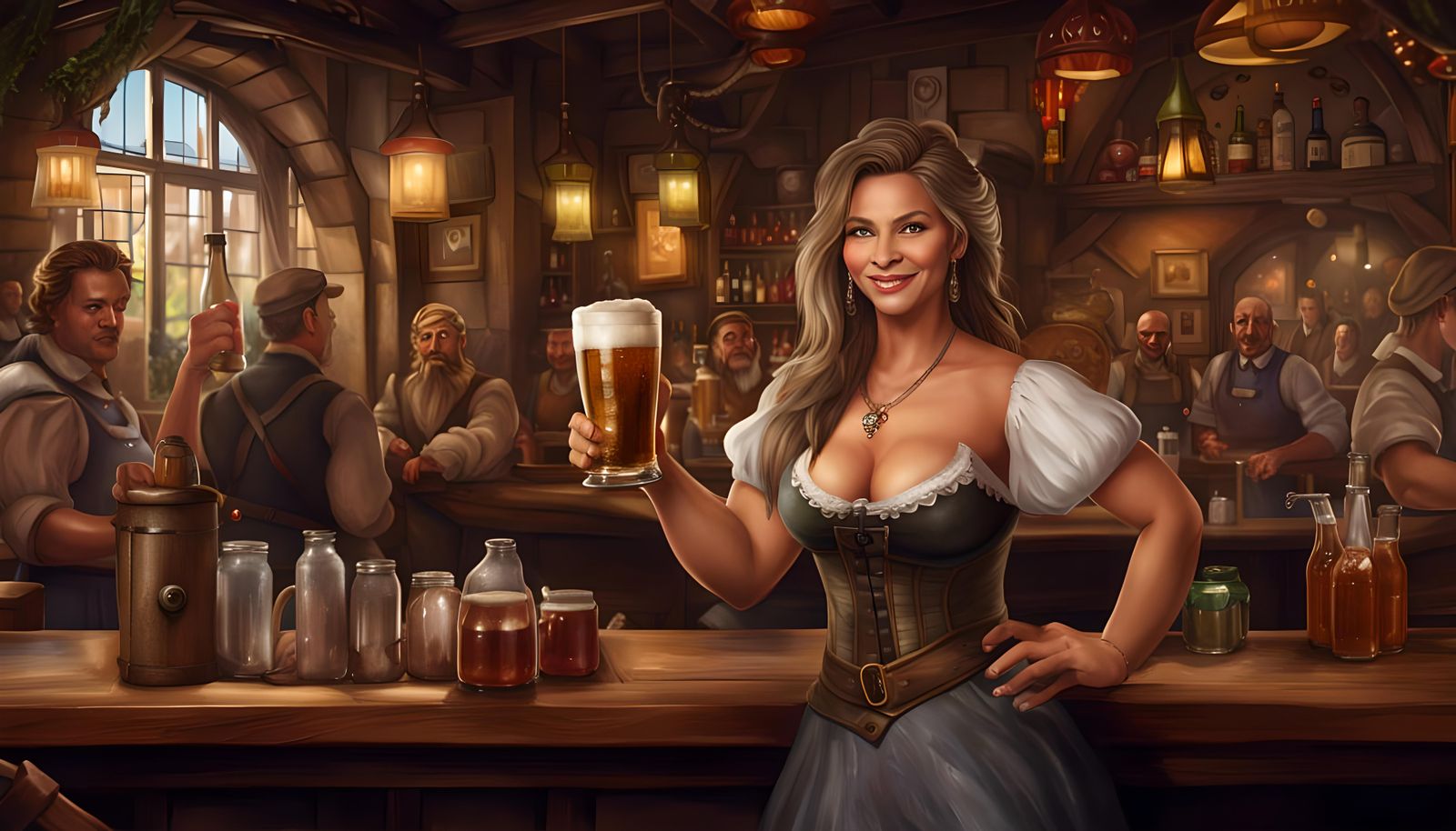 Provocative best describes the bartender's smile and the way she held my beer