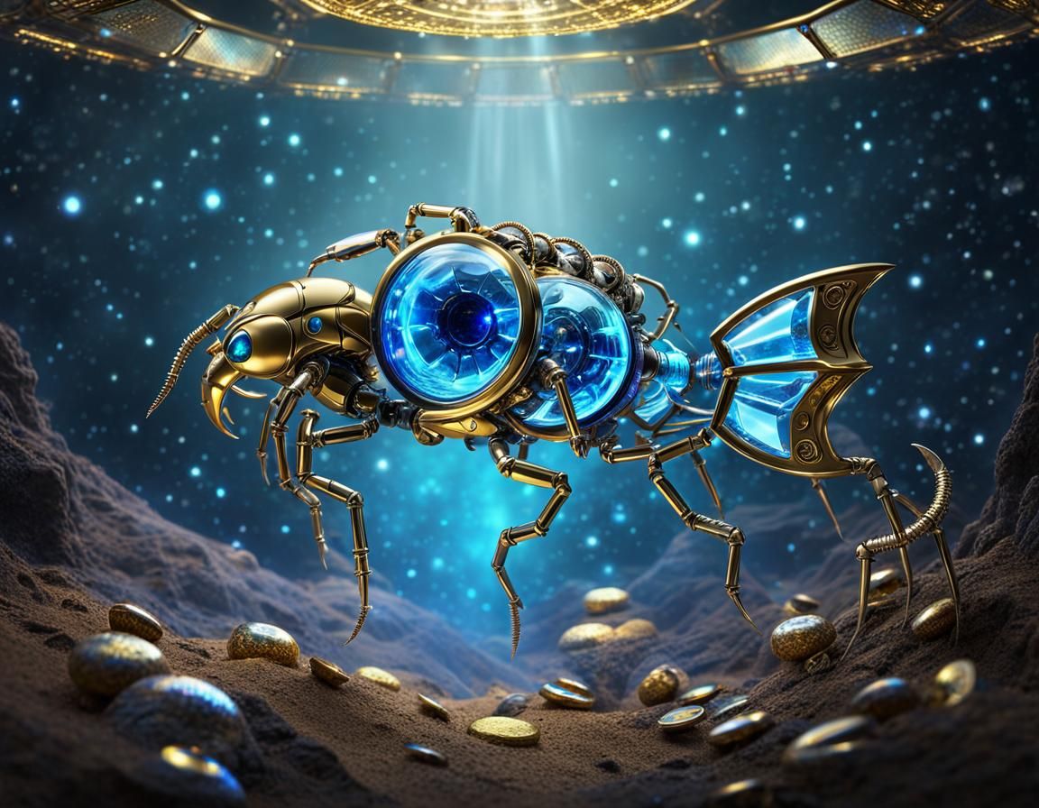 Steampunk Scorpionfish with Intricate Mechanisms