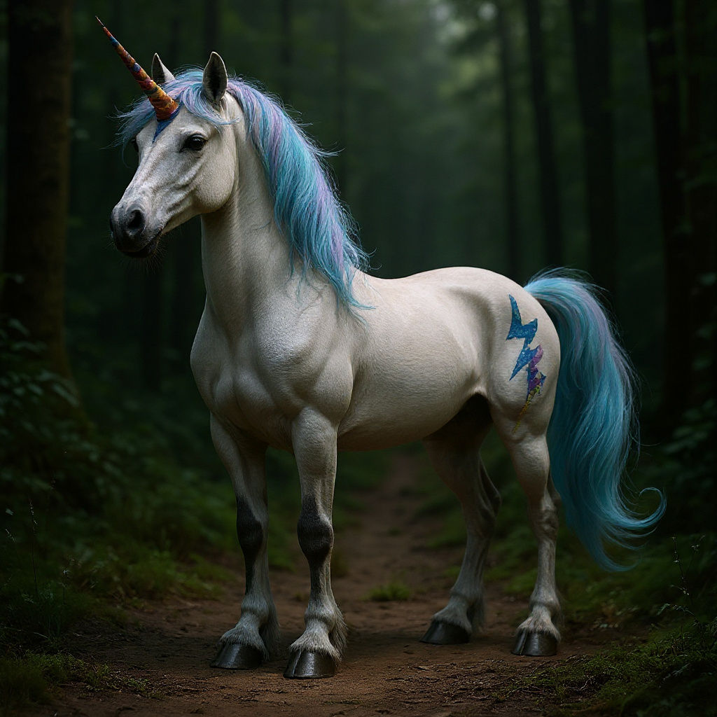 Ombré Unicorn with Glitter Hooves