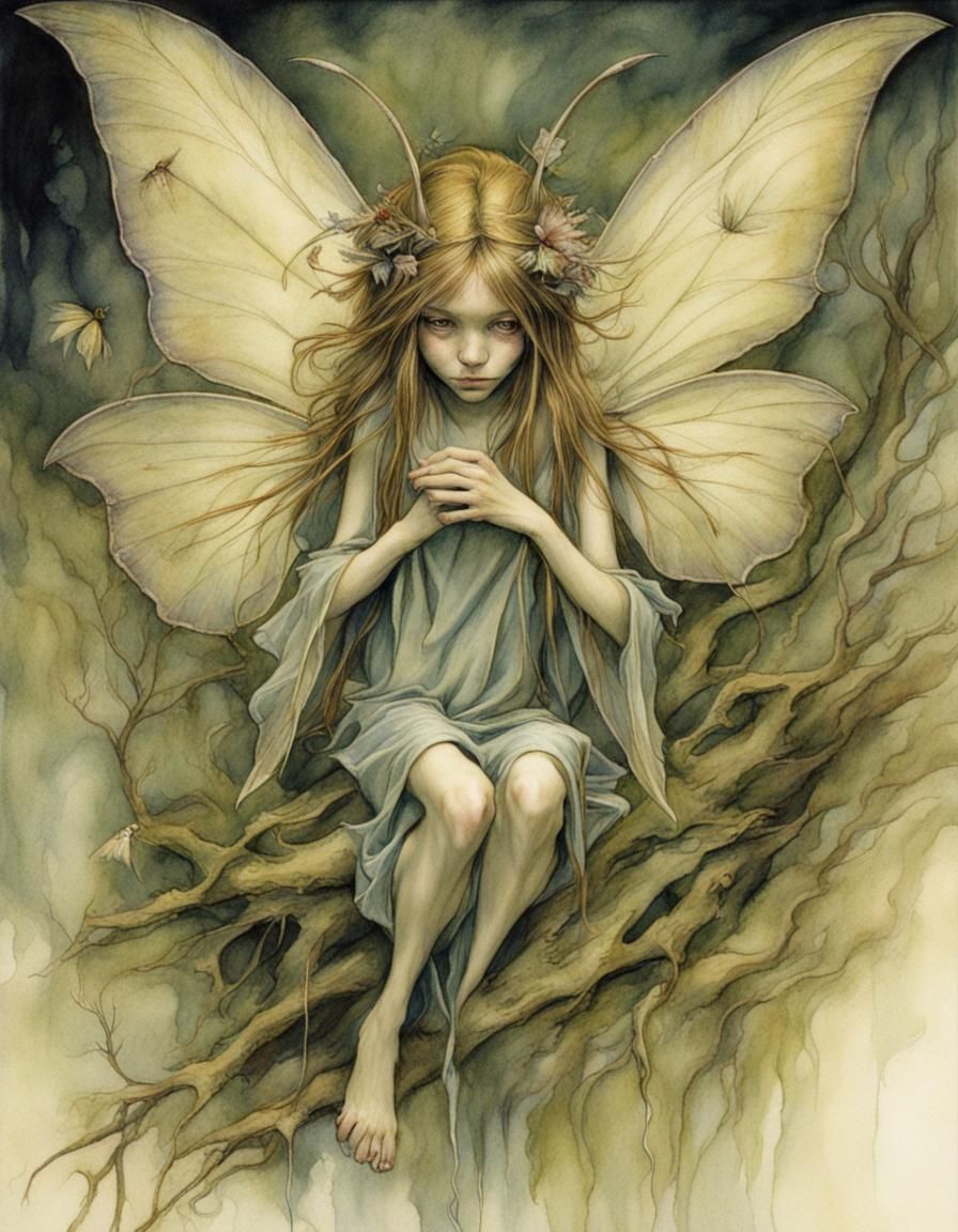 Enchanting Fairy Portrait in Fantasy Art Style