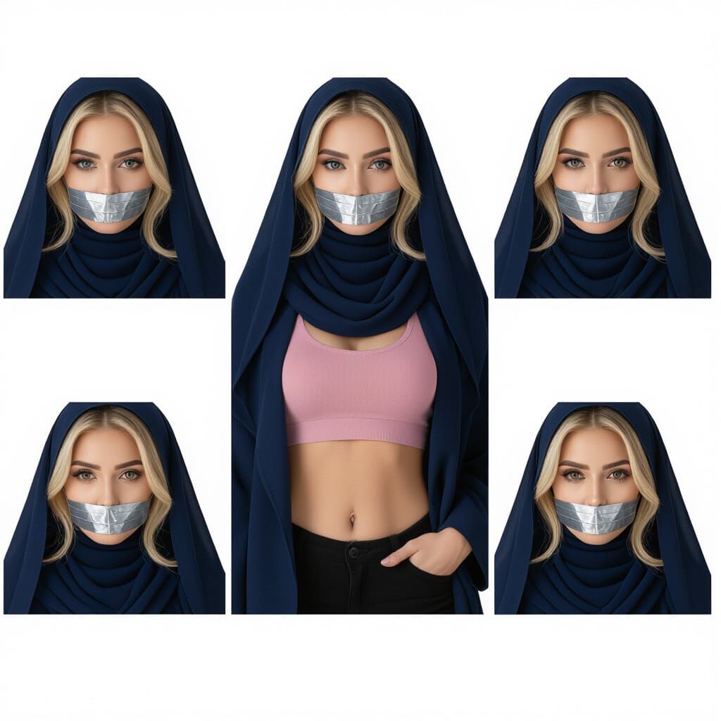 Elegant Iranian Woman in Modern Hijab