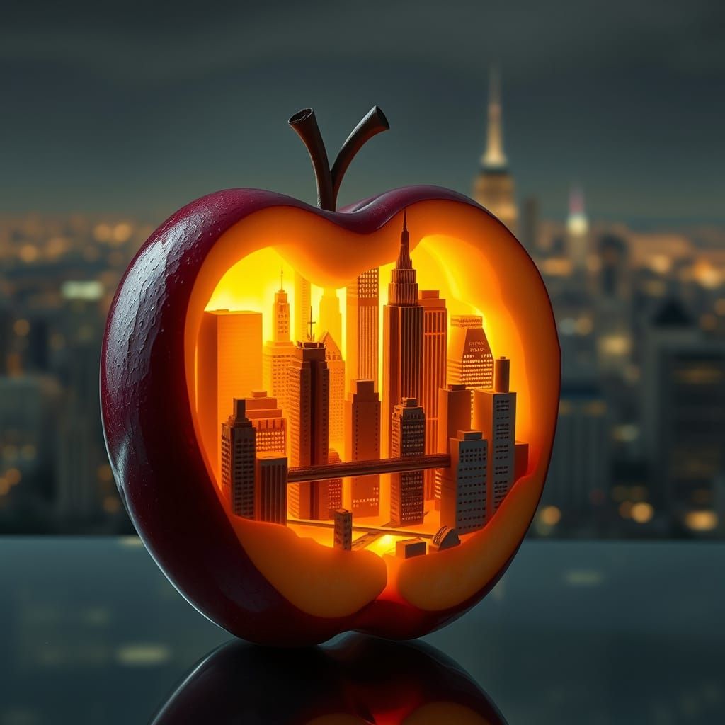 Hyper-Realistic Apple Cityscape by Aaron Griffin's Artistic ...