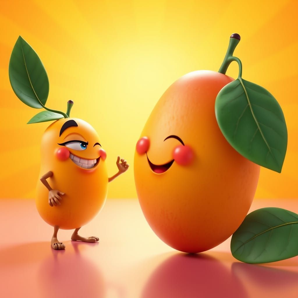 Mango Mischief in Tropical Paradise