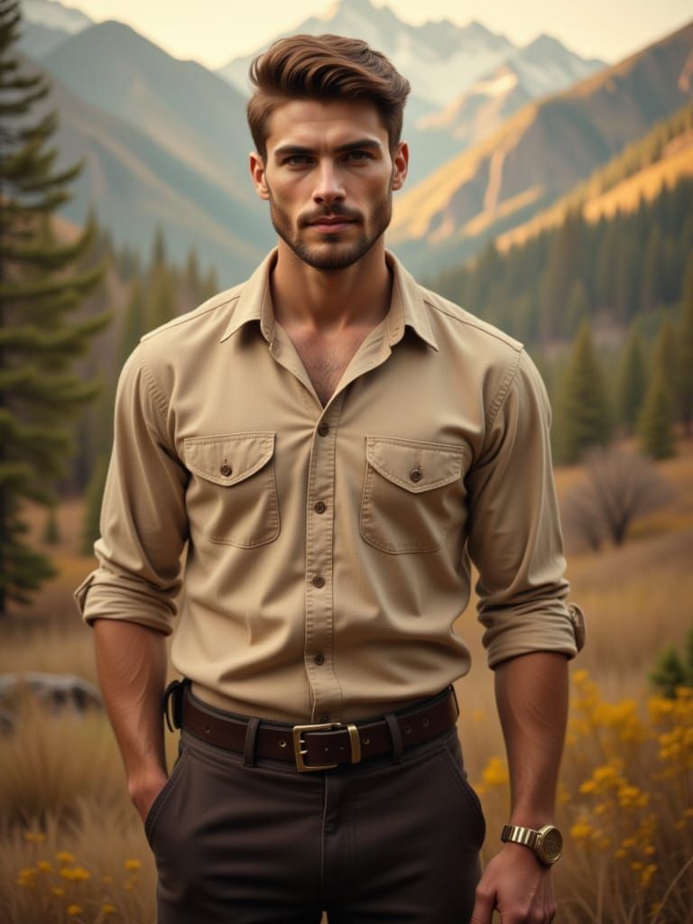 Young Jewish Man in Appalachian Mountains Early 1900s