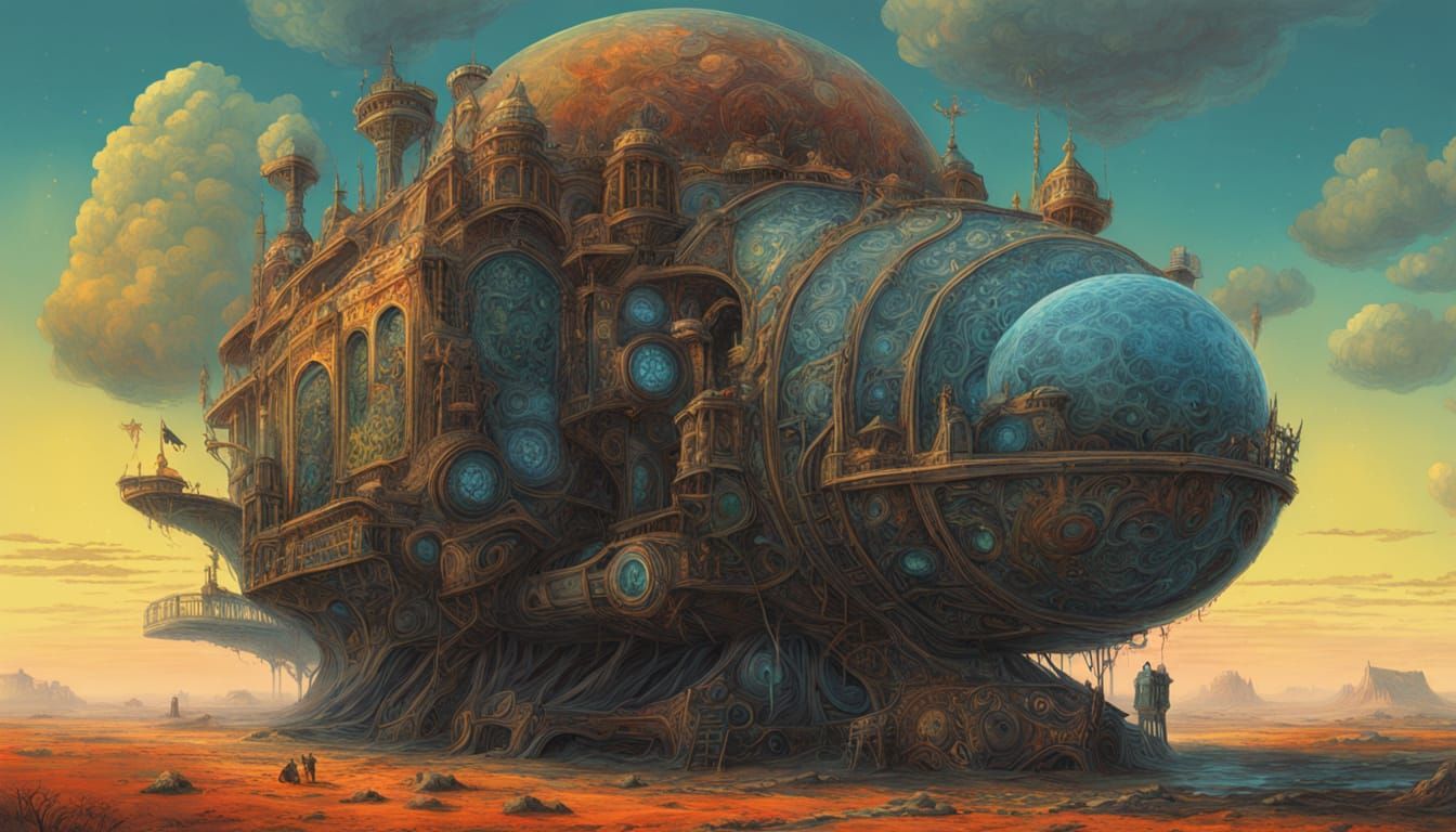 Steampunk Catastrophe: Surreal, Photorealistic Digital Art