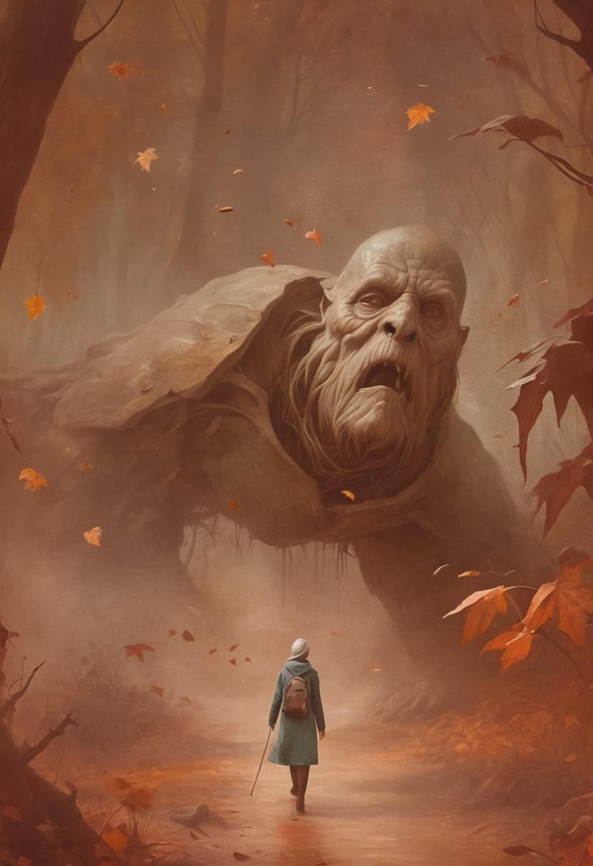 Surreal Autumn Forest in Filmic Photorealism