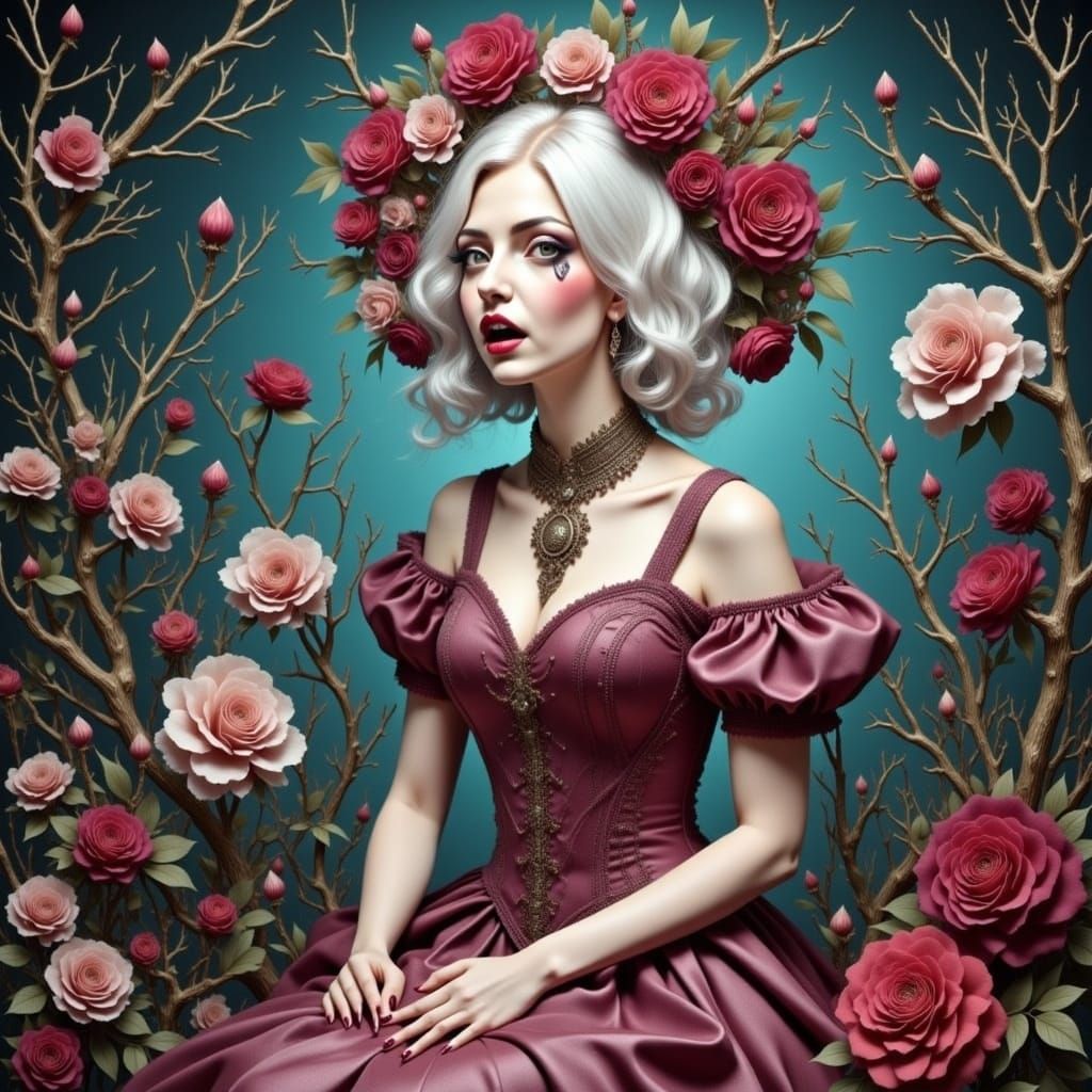 Ethereal Abstract Portrait: Excitement and Boredom