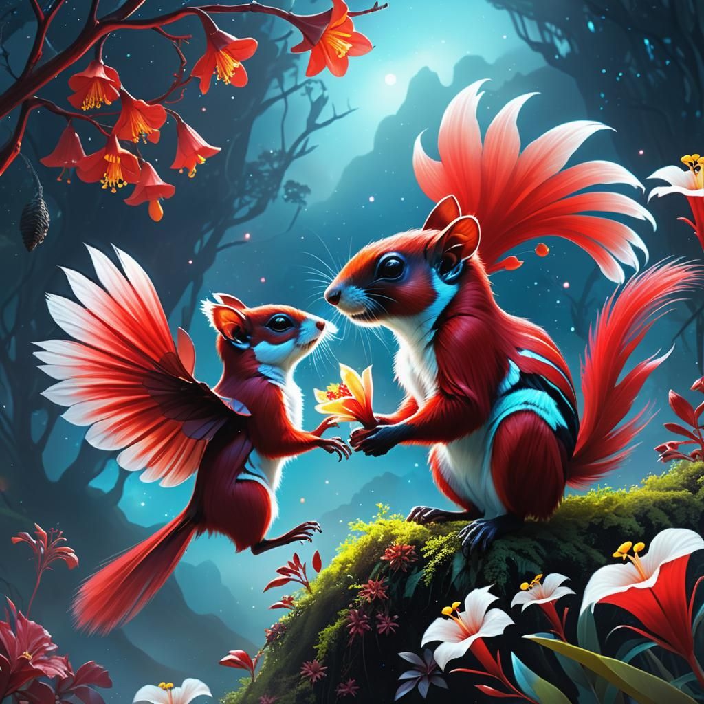 Exotic Alien Flying Squirrel Nectar Collection