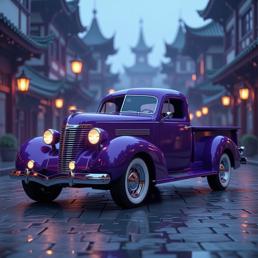 Dark Fantasy Chevrolet Trident in Purple and Yellow